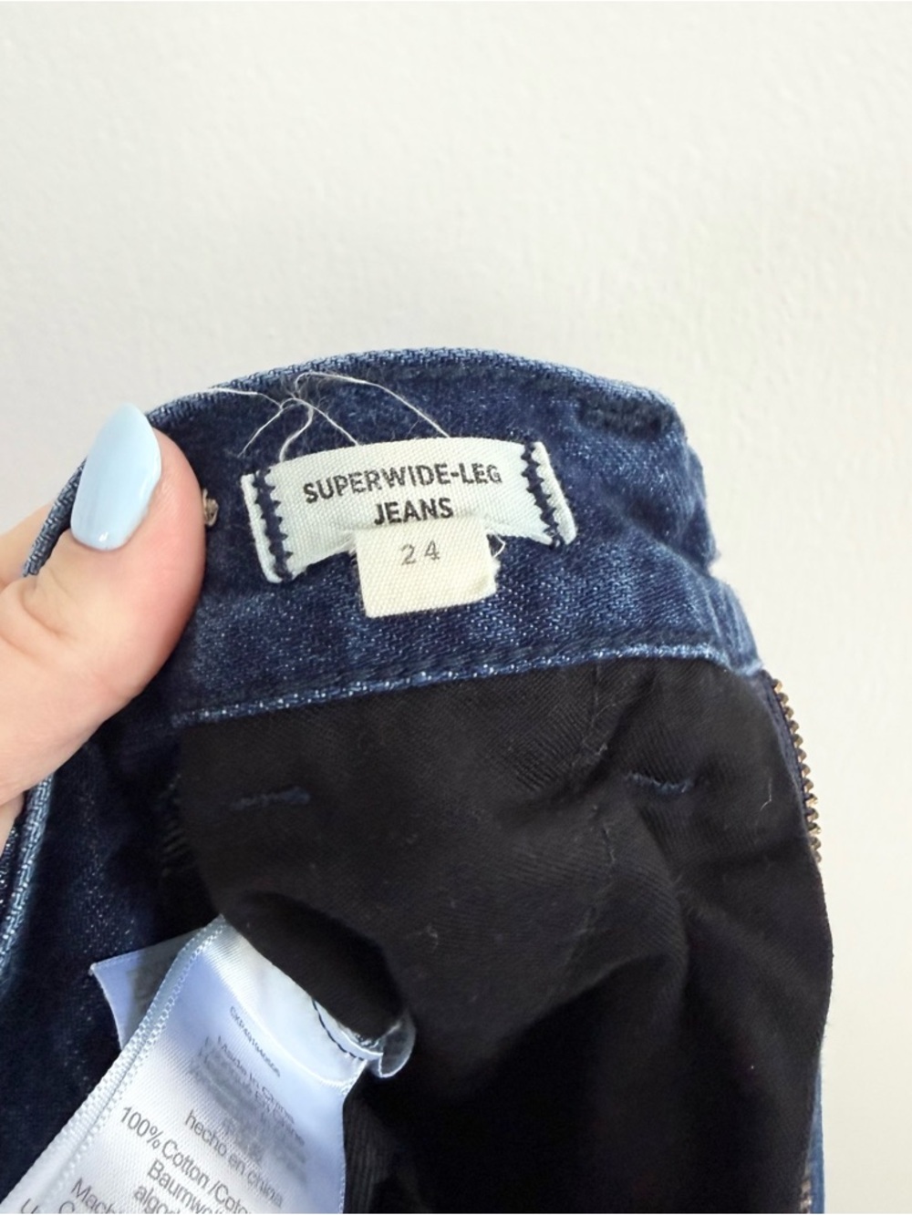 Madewell Superwide-Leg Trouser Jeans Landrum Wash High Rise Size 24 - Picture 6 of 7